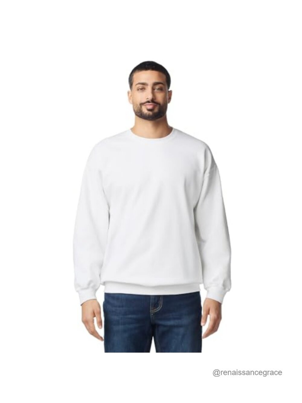 Gildan Softstyle Crewneck Sweatshirt Cotton Polyester Blend Classic Fit Men's